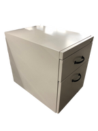 Metal Mobile 2 Drawer Pedestal