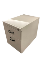 Metal Mobile 2 Drawer Pedestal
