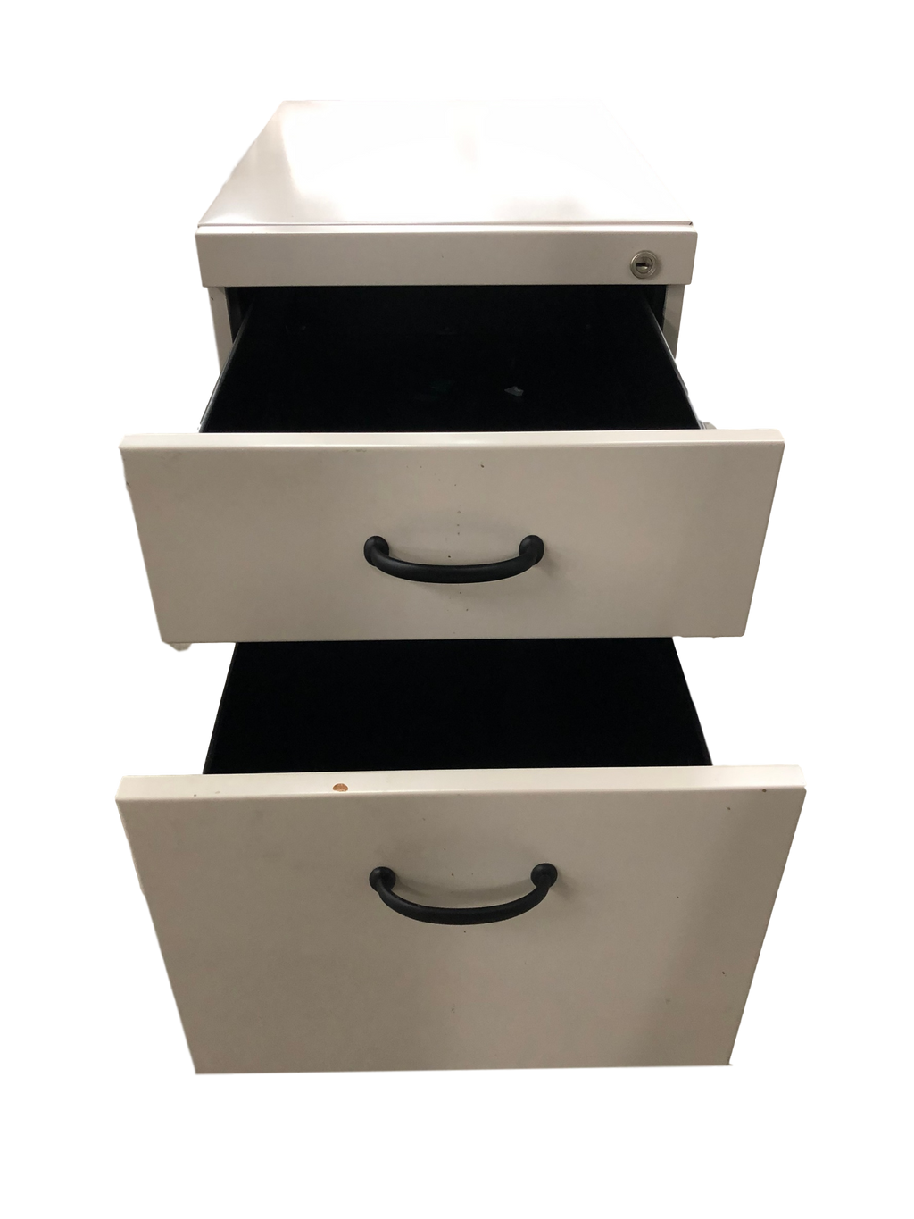 Metal Mobile 2 Drawer Pedestal