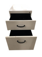 Metal Mobile 2 Drawer Pedestal