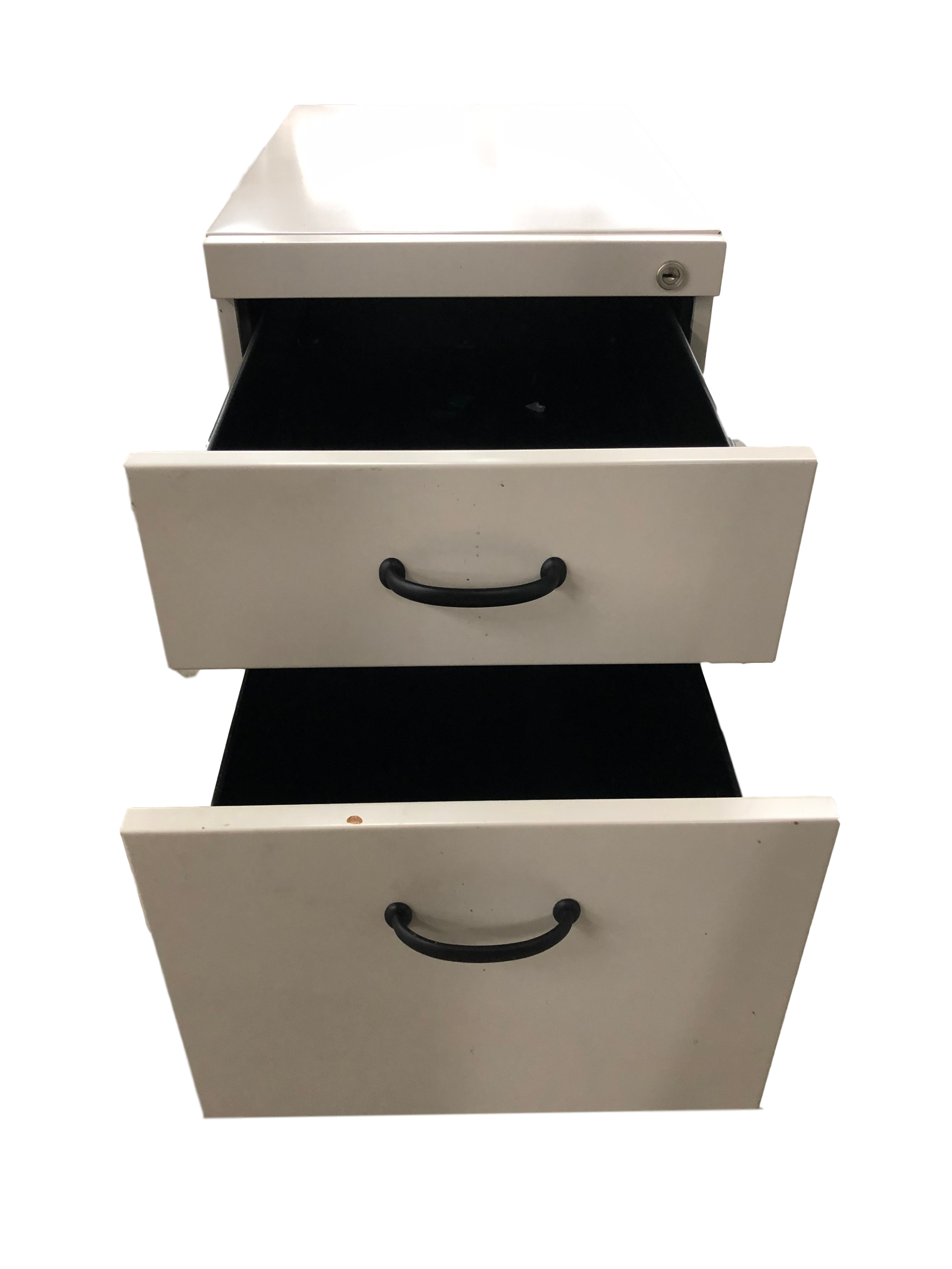 Metal Mobile 2 Drawer Pedestal