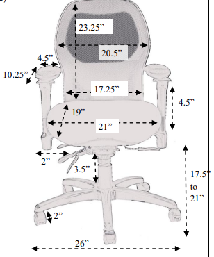 BodyBilt Sola BDB-J2607 Office Chair - $-HUNDREDS-$ OFF!