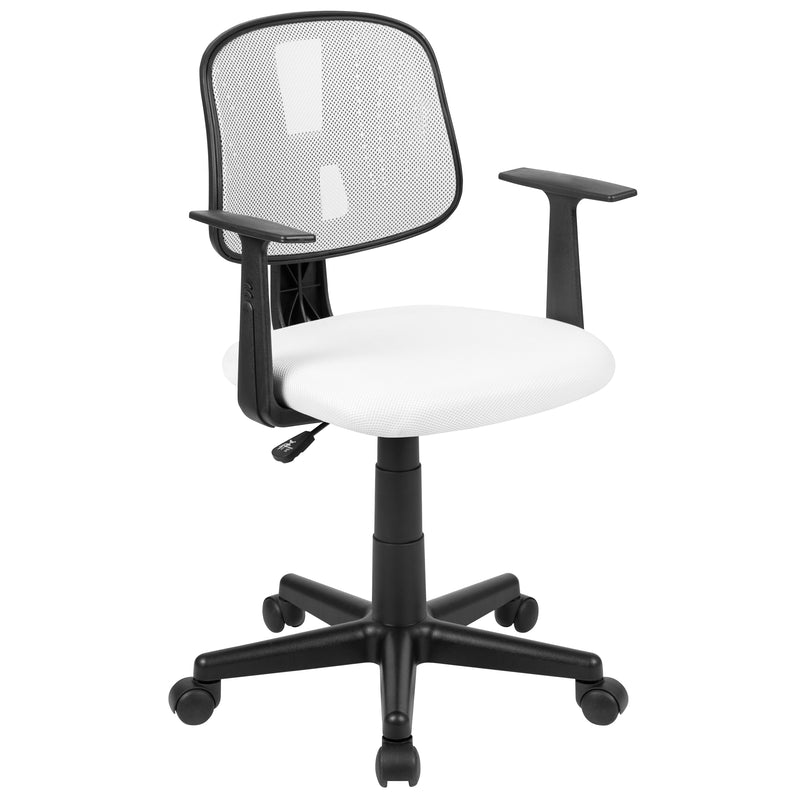 Budget Office Chair with Mesh Back and 250 Lb Capacity in Black, White or Gray