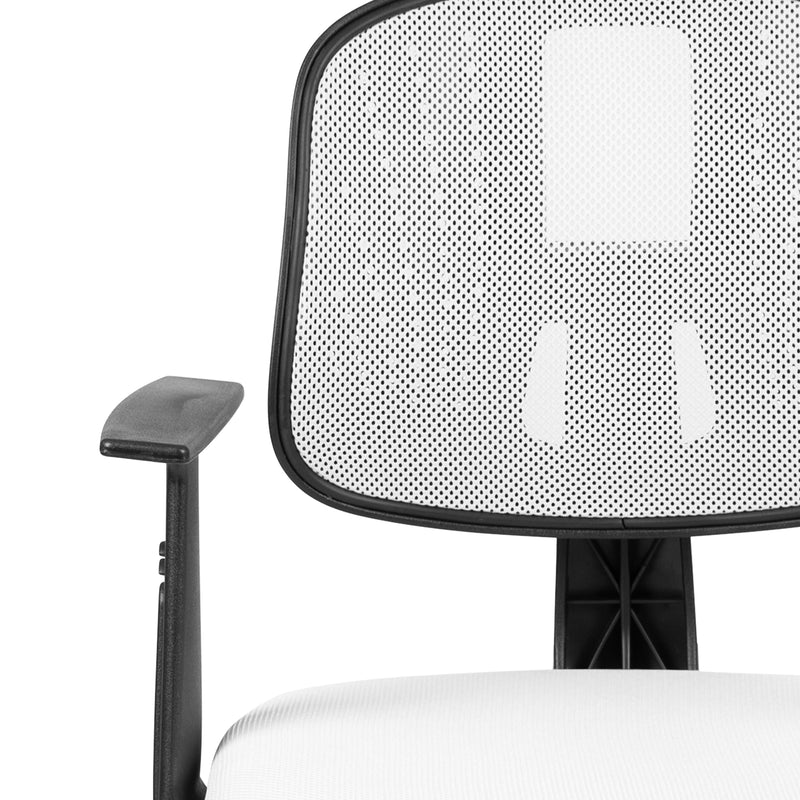Budget Office Chair with Mesh Back and 250 Lb Capacity in Black, White or Gray