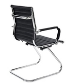 400 Lb. Capacity Guest/Side Chair, Mid Back, Sled Base, Wall Saver - 8 COLORS