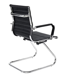 400 Lb. Capacity Guest/Side Chair, Mid Back, Sled Base, Wall Saver - 8 COLORS