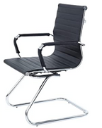 400 Lb. Capacity Guest/Side Chair, Mid Back, Sled Base, Wall Saver - 8 COLORS