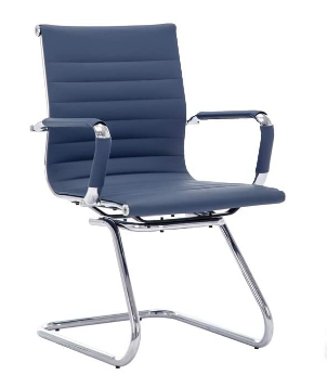 400 Lb. Capacity Guest/Side Chair, Mid Back, Sled Base, Wall Saver - 8 COLORS