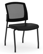 Office Source Micro Mesh Back Side Chair with Arms Fabric Seat