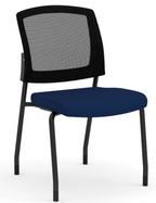 Office Source Micro Mesh Back Side Chair with Arms Fabric Seat
