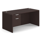Office Source Single Pedestal Desk 60" x 30" in Coastal Gray