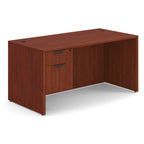 Office Source Single Pedestal Desk 60" x 30" in Coastal Gray