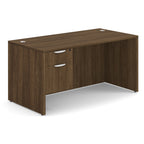 Office Source Single Pedestal Desk 60" x 30" in Coastal Gray
