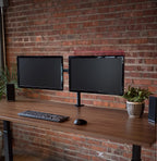 Dual LCD Monitor Desk Mount Stand Heavy Duty Fully Adjustable fits 2 /Two Screens up to 27"