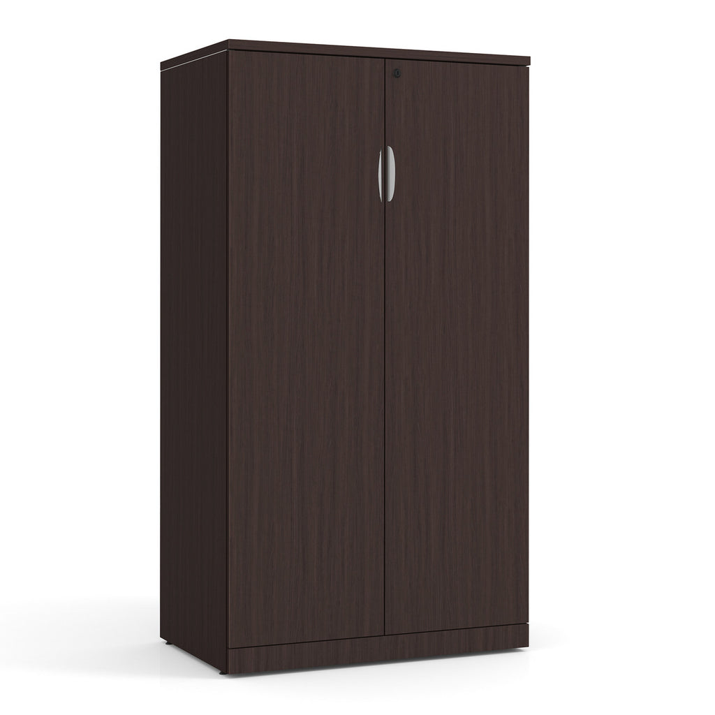 Office Source Storage Cabinet 65.5" High with Locking Doors, in 8 Finishes