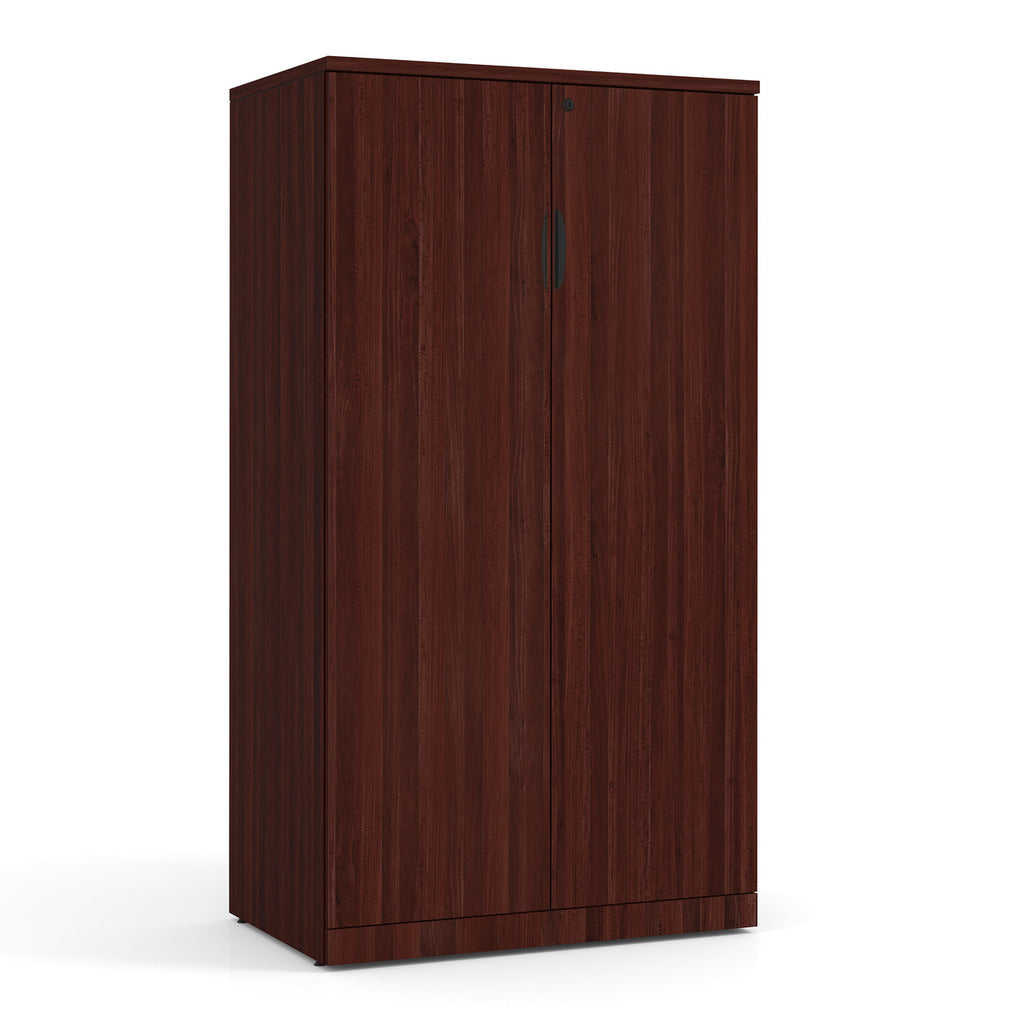 Office Source Storage Cabinet 65.5" High with Locking Doors, in 8 Finishes