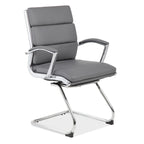 Office Source Merak Collection Executive Guest Sled Base with Chrome Frame