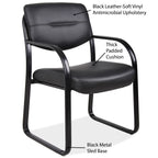 Office Source Merit Collection Sled Base Guest Chair With or Without Arms