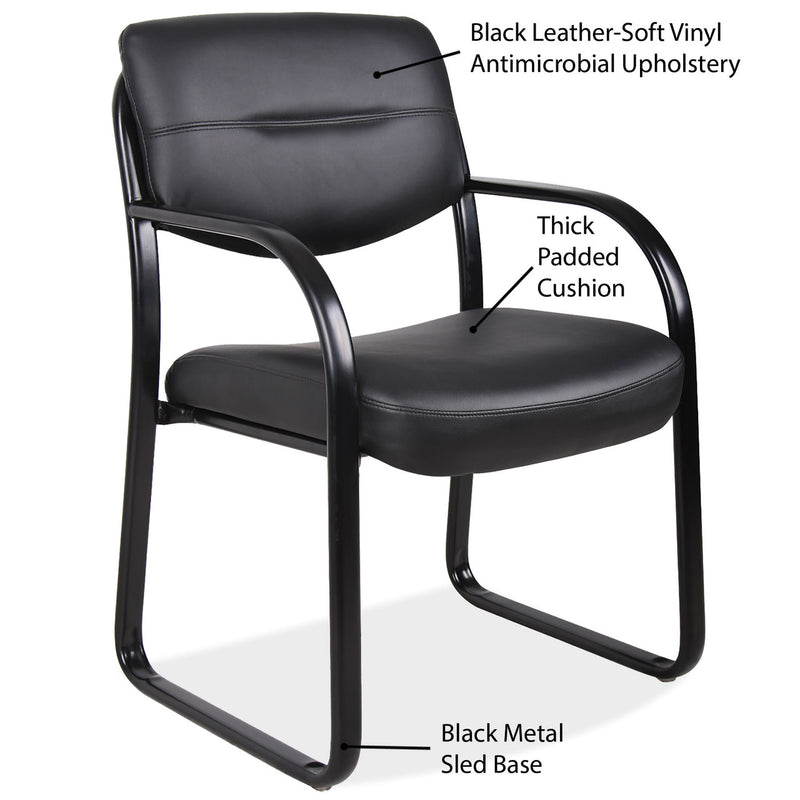 Office Source Merit Collection Sled Base Guest Chair With or Without Arms