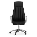 Empire - Executive Leather High Back with Chrome Frame