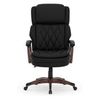 Office Source Charleston Collection Executive High Back with Mahogany Arms & Base