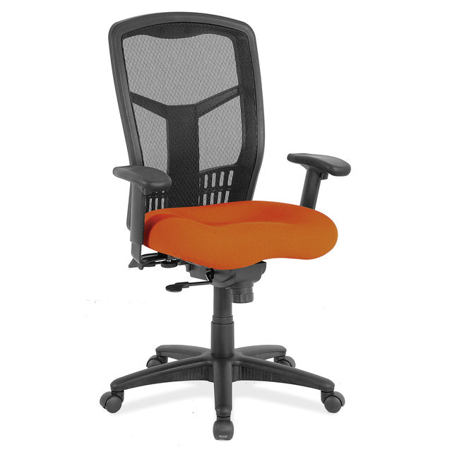 Office Source Cool Mesh Collection Synchro, High Back Mesh Chair with Seat Slider and Black Frame