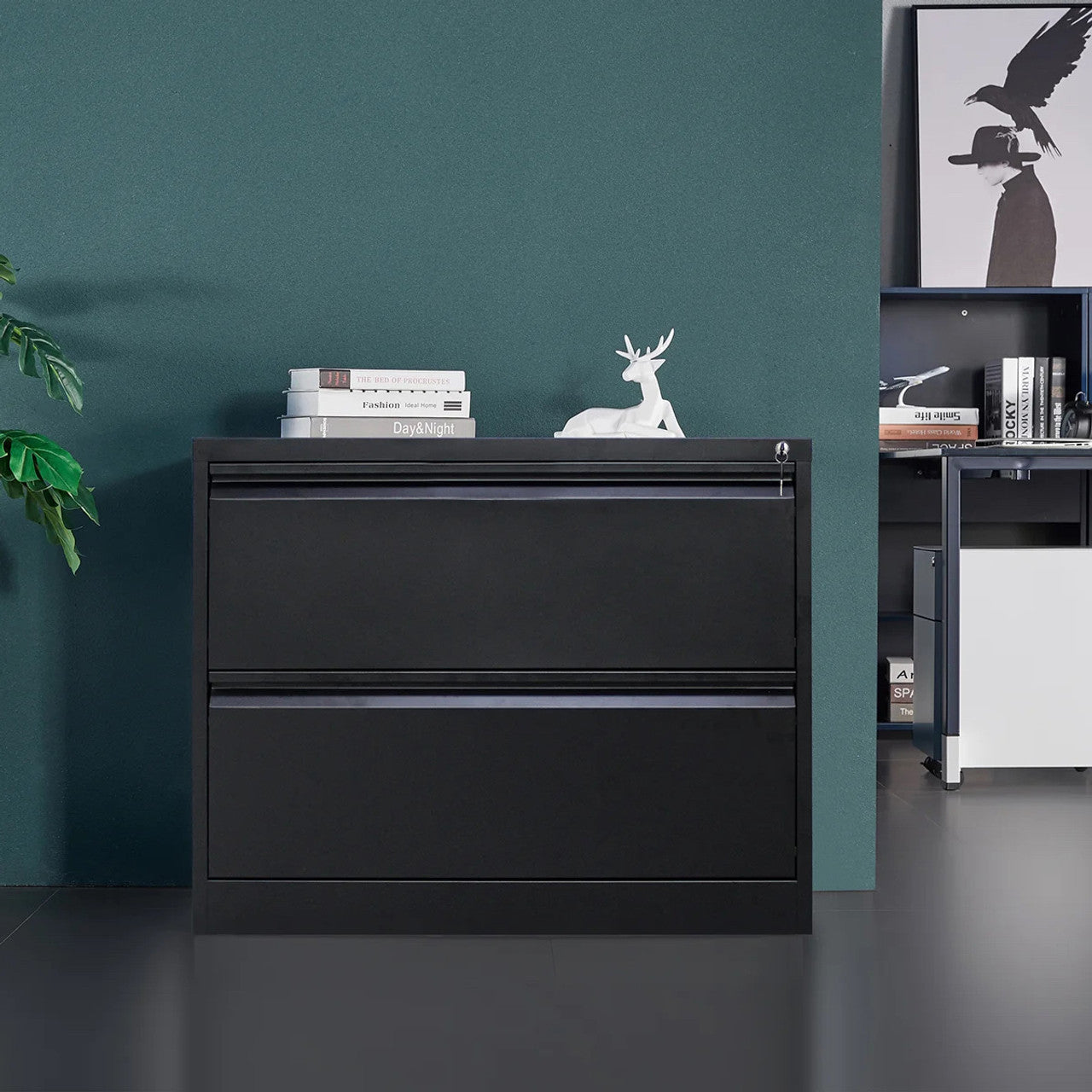 OfficeSource, Steel Lateral File Cabinet, 2, 3, 4, or 5 Drawers