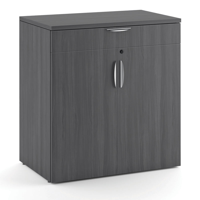 Office Source 2-Door Buffet Credenza with Top Drawer & Doors in 8 Finishes