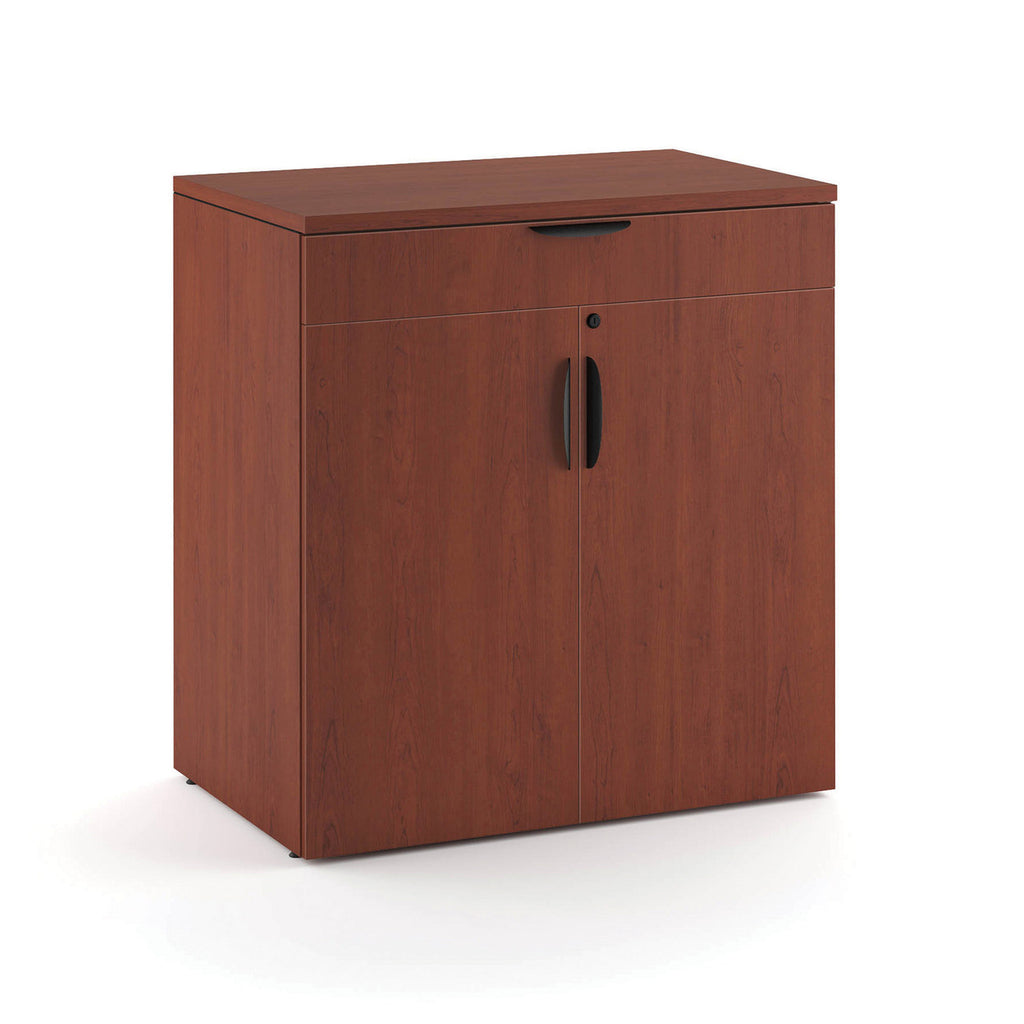 Office Source 2-Door Buffet Credenza with Top Drawer & Doors in 8 Finishes