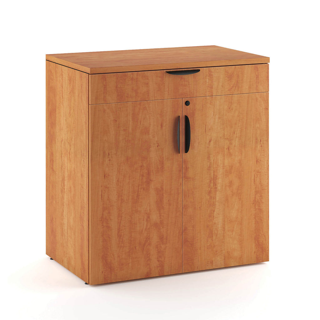 Office Source 2-Door Buffet Credenza with Top Drawer & Doors in 8 Finishes