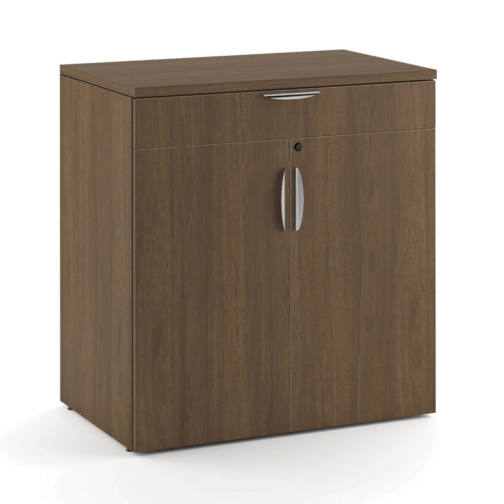 Office Source 2-Door Buffet Credenza with Top Drawer & Doors in 8 Finishes