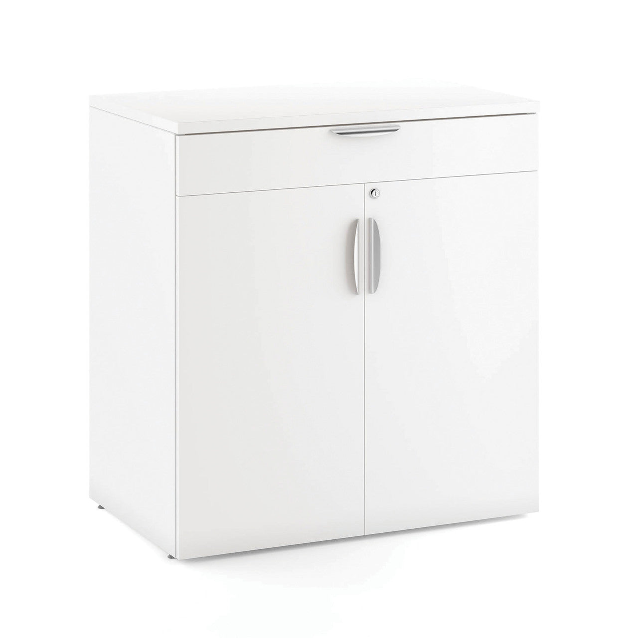 Office Source 2-Door Buffet Credenza with Top Drawer & Doors in 8 Finishes