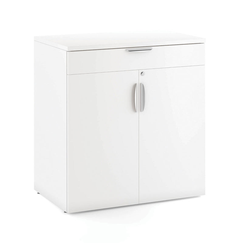 Office Source 2-Door Buffet Credenza with Top Drawer & Doors in 8 Finishes