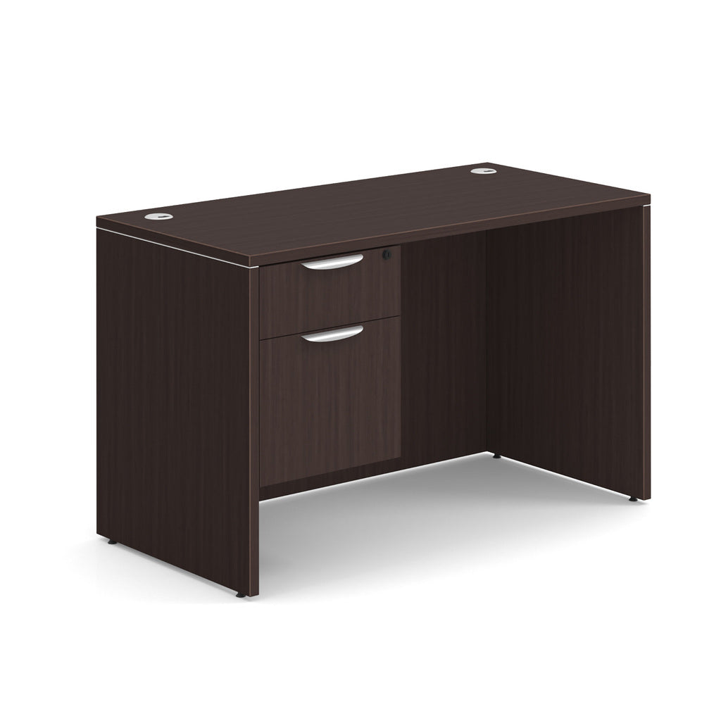 NEW - Small OfficeSource Desk in 8 Finishes with Choice of Drawers - 24" x 47"