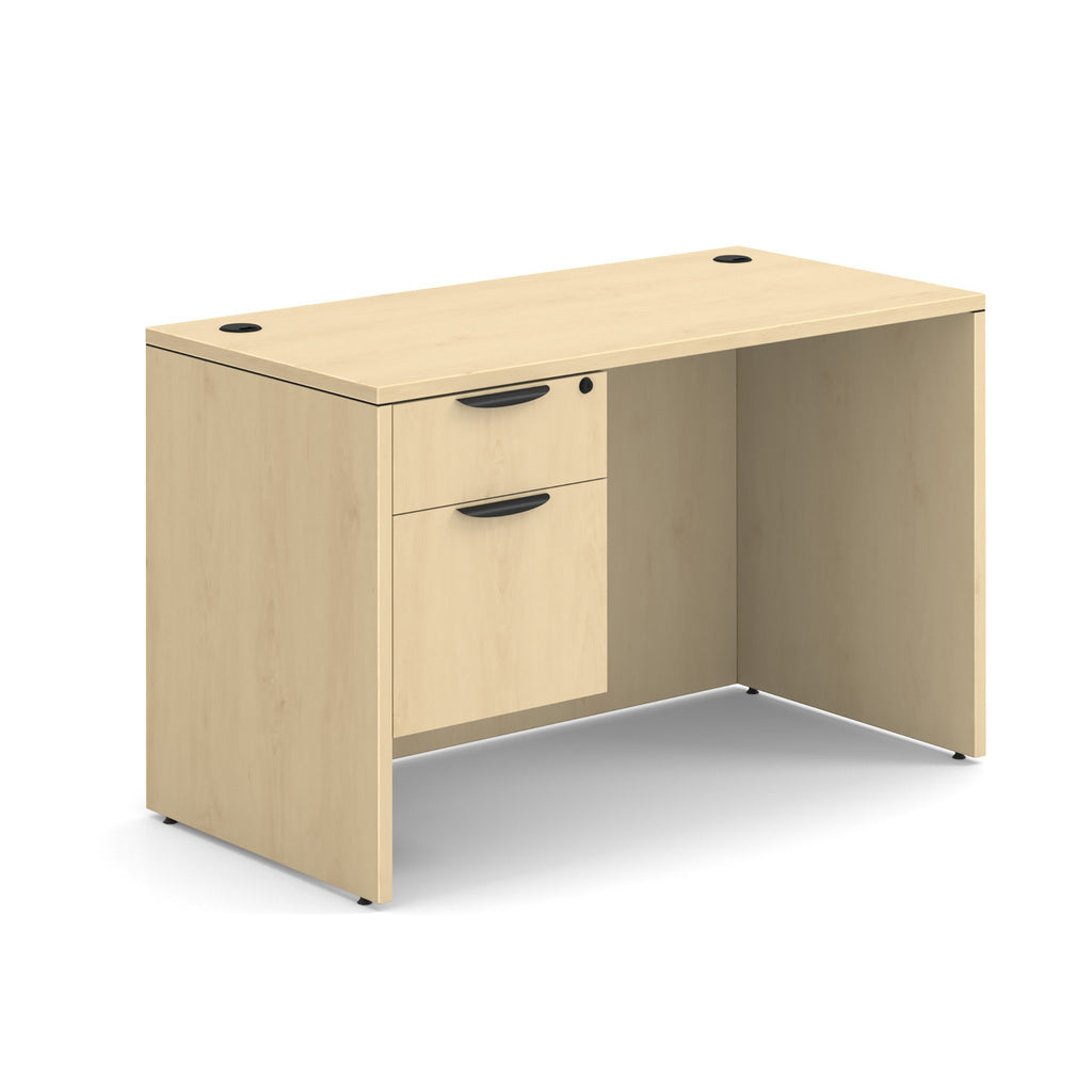 NEW - Small OfficeSource Desk in 8 Finishes with Choice of Drawers - 24" x 47"