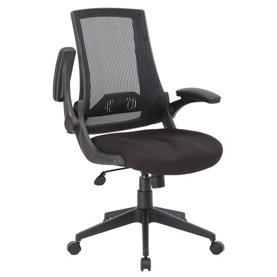 Office Source Pennington Collection Flip Arm Mesh Back Task Chair w/ Black Frame