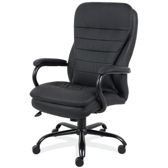 Office Source Big & Tall Collection Big and Tall Executive High Back with Black Frame