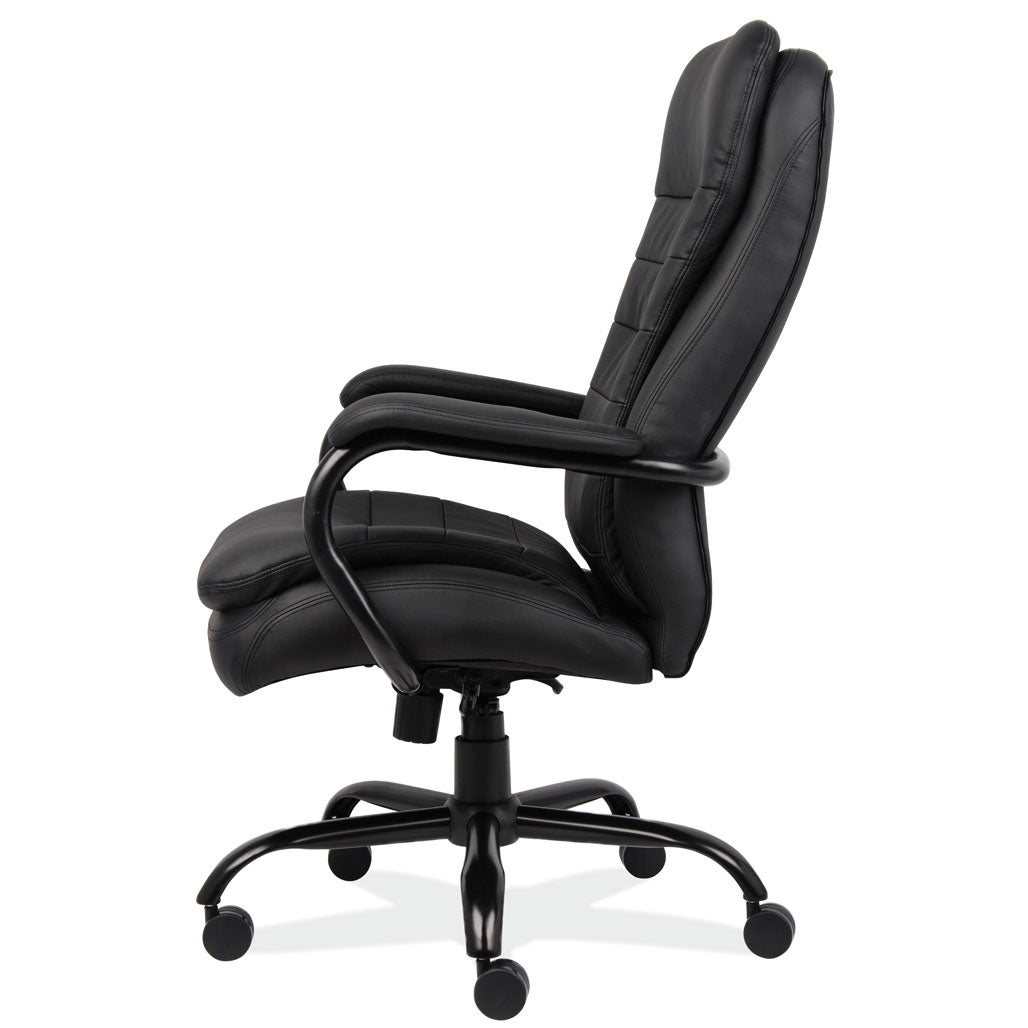 Office Source Big & Tall Collection Big and Tall Executive High Back with Black Frame