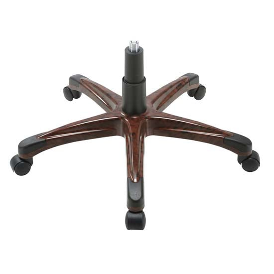 Office Source Charleston Collection Executive High Back with Mahogany Arms & Base