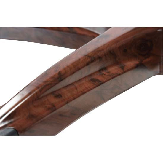 Office Source Charleston Collection Executive High Back with Mahogany Arms & Base