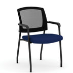 Office Source Micro Mesh Back Side Chair with Arms Fabric Seat