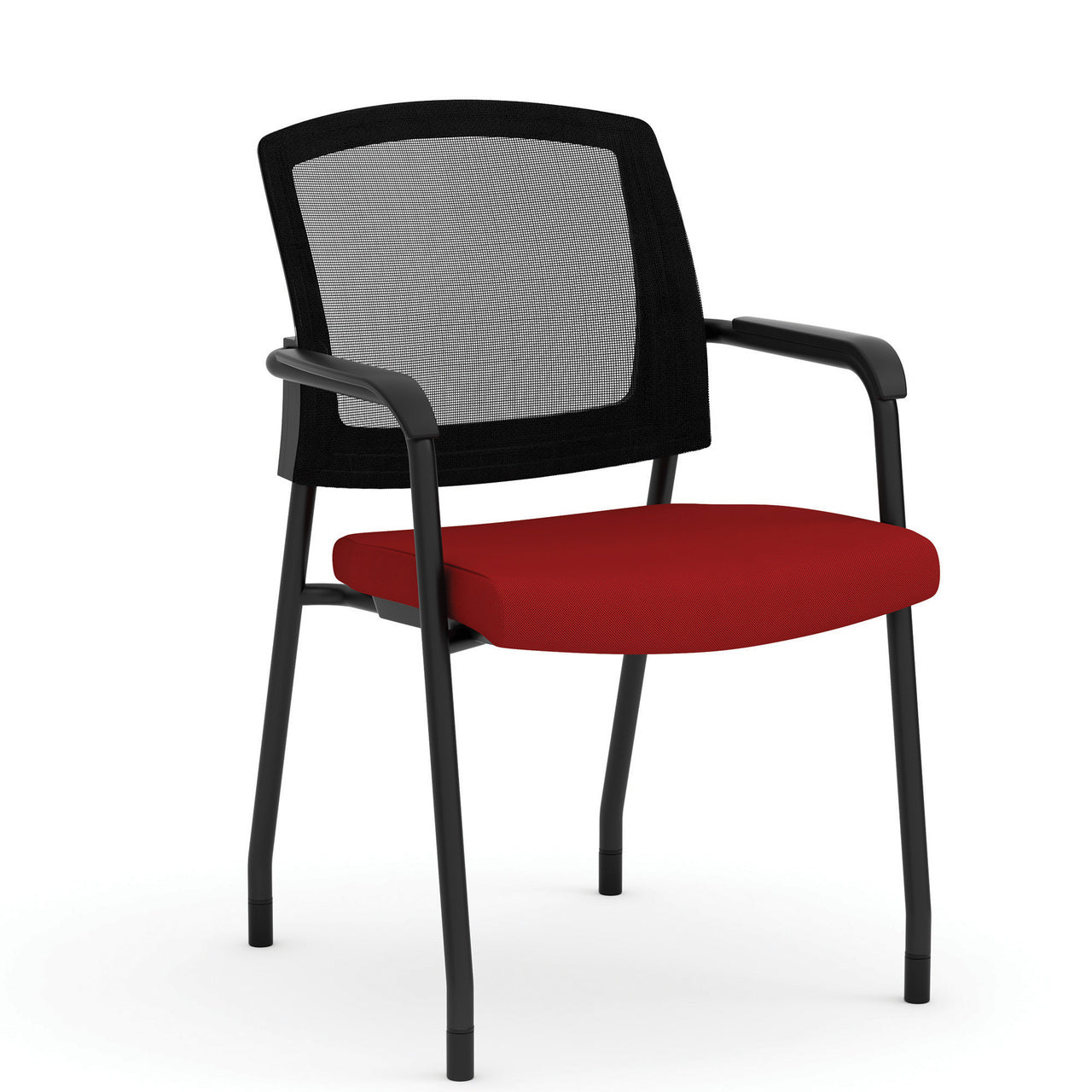 Office Source Micro Mesh Back Side Chair with Arms Fabric Seat