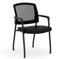 Office Source Micro Mesh Back Side Chair with Arms Fabric Seat