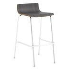 Bleecker Street Café Height Stools, Low & High Back in 4 Finishes